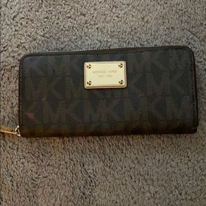 Matching Michael Kors leather wallet